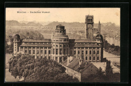 AK München, Deutsches Museum Mit Bergpanorama  - Muenchen