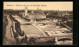 AK München, Partie An Der Isar Mit Deutschem Museum  - Muenchen