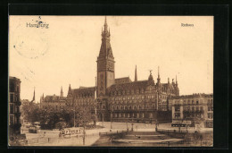 AK Hamburg, Rathaus Aus Der Vogelschau  - Mitte