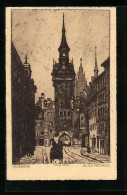 Künstler-AK München, Altes Rathaus  - Muenchen