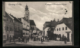 AK Eferding, Kirchenplatz Und Starhembergstrasse  - Autres & Non Classés