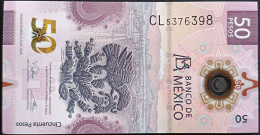 MEXICO $50 ! SERIES CL 6-DEC-2023 ! Victoria Rod. Sign. AXOLOTL POLYMER NOTE Mint BU Crisp Read Descr. For Notes - Mexico