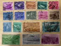 INDIA - (0) - 1955  #  254/270 17 Stamps  SEE PHOTO FOR CONDITION OF STAMP(S) - Usados