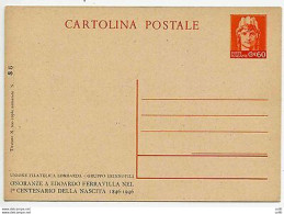 C.P. Cent. 60 - Emissione Privata Commemorativa - Stamped Stationery