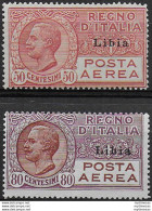 1928-29 Libia Airmail 2v. Mc MNH Sassone N. 1/2 - Andere & Zonder Classificatie