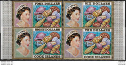 1975 Cook Islands High Values Shells's Serie 4v. MNH SG. N. 484/87 - Other & Unclassified