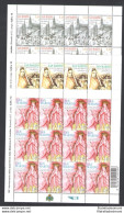 2008 San Marino, 150 Anniversario Apparizione Madonna Di Lourdes, N. 2180/82 - Minifoglio 12 Valori Con Codice A Barre, - Blokken & Velletjes