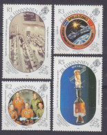 1989 Zil Elwannyen Sesel 166-169 20 Years Of Apollo 11 Moon Landing 8,50 € - Oceania