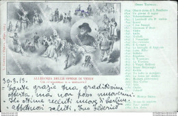 Bv427 Cartolina Personaggi Famosi Allegoria Delle Opere Di  Giuseppe Verdi - Artiesten