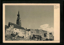 AK Braunau Am Inn, Teilansicht Mit Kirche  - Andere & Zonder Classificatie