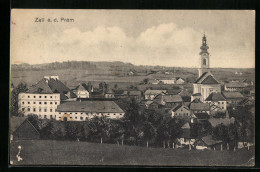 AK Zell A. D. Pram, Ortsansicht Mit Wallfahrtskirche  - Autres & Non Classés