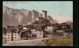 Cartolina Malcesine, Ortsansicht Mit Bergen  - Otros & Sin Clasificación