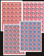 India 2020 MNH 4v In Sheetlet, Corona Covid Virus Warriors, Health, Medicine, Train - Maladies