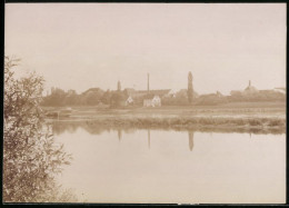 Fotografie Brück & Sohn Meissen, Ansicht Merschwitz / Elbe, Blick über Die Elbe Auf Den Ort  - Places