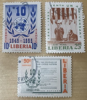 LIBERIA - (0) - 1955 - # C93/99   3 Values - Liberia