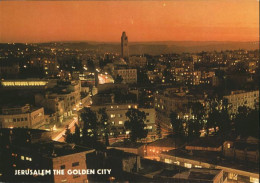 71339233 Jerusalem Yerushalayim Partial View Of The Golden City At Night Israel - Israele