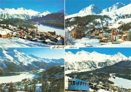 13979056 St_Moritz__SANKT_MORITZ_GR Panorama Wintersportplatz Alpen Zahnradbahn - Sonstige & Ohne Zuordnung