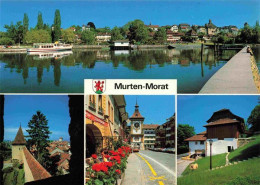 13978911 Murten_Morat_FR Uferpartie Am See Museum Stadtmauer Zentrum - Sonstige & Ohne Zuordnung