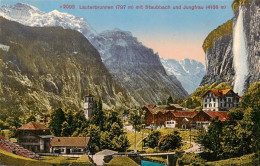 13960483 Lauterbrunnen_BE Mit Staubbach Wasserfall Und Jungfrau - Autres & Non Classés