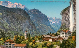 13960475 Lauterbrunnen_BE Mit Staubbach Wasserfall Und Jungfrau - Autres & Non Classés