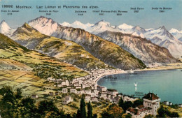 13960402 Montreux__VD Lac Leman Et Panorama Des Alpes - Autres & Non Classés