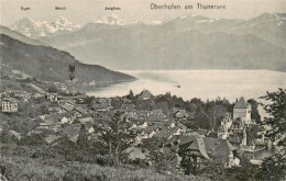 13960371 Oberhofen_Thunersee Panorama Mit Eiger Moench Und Jungfrau - Autres & Non Classés