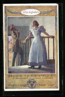 Künstler-AK Karl Friedrich Gsur: Deutscher Schulverein Nr. 92: Lied, O Wonnevolle Jugendzeit Mit Freuden  - Weltkrieg 1914-18