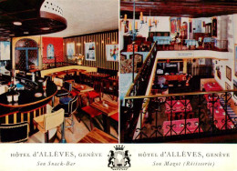 13960259 GENEVE_Genf_GE Hôtel D'Allèves Son Snack-Bar Son Mazot Rôtisserie - Autres & Non Classés