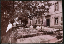 Fotografie Brück & Sohn Meissen, Ansicht Diesbar / Elbe, Partie Im Gasthof Zum Ross  - Places