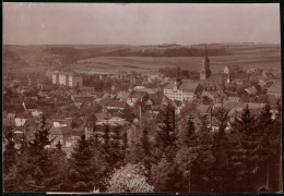 Fotografie Brück & Sohn Meissen, Ansicht Rosswein I. Sa., Blick über Den Ort Mit Kirche  - Places