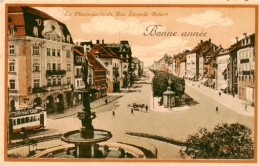 13934211 La_Chaux-de-Fonds_NE Rue Léopold Robert Bonne Année Neujahrskarte - Otros & Sin Clasificación