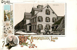 13934204 Appenzeller_Land_IR Hotel Saentis Litho - Autres & Non Classés