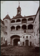 Fotografie Brück & Sohn Meissen, Ansicht Finsterwalde N.L., Partie Im Schlosshof  - Lieux