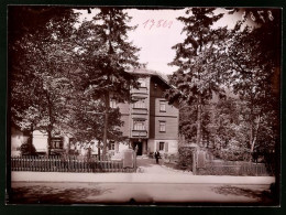 Fotografie Brück & Sohn Meissen, Ansicht Kipsdorf, Hotel Halali, Einfahrt Mit Personal  - Lieux