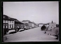 Fotografie Brück & Sohn Meissen, Ansicht Leitmeritz, Marktplatz Von Ladengeschäften Gesäumt  - Lieux