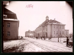 Fotografie Brück & Sohn Meissen, Ansicht Löbau, Jäger-Kaserne Im Winter  - Lieux