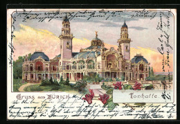 Lithographie Zürich, Ansicht Der Tonhalle  - Andere & Zonder Classificatie