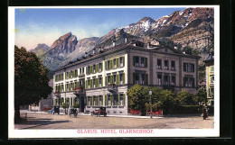 AK Glarus, Strassenpartie Mit Hotel Glarnerhof  - Andere & Zonder Classificatie