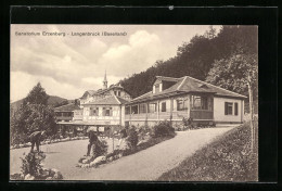 AK Langenbruck, Sanatorium Erzenberg, Gartenansicht  - Langenbruck