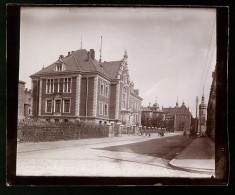 Fotografie Brück & Sohn Meissen, Ansicht Riesa / Elbe, Strassenpartie Am Königlichen Amtsgericht  - Lieux