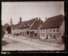 Fotografie Brück & Sohn Meissen, Ansicht Strehla / Elbe, Marktplatz Mit Geschäft Moritz Felmming, Fr. Kirsten, W. M  - Lieux