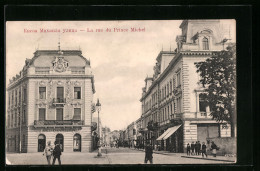 AK Belgrad, La Rue Du Prince Michel, Strassenpartie  - Serbia