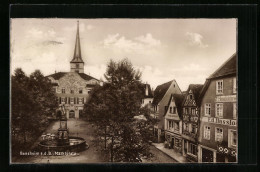 AK Bensheim A.d.B., Blick Auf Den Marktplatz  - Bensheim