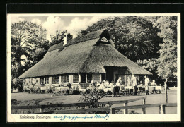 AK Dreibergen, Gasthaus Fährkroog Mit Reetdach Und Terrasse  - Other & Unclassified