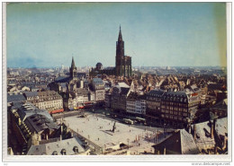 STRASBOURG - La Place Kleber Et La Cathedrale, Vue Aerienne - Strasbourg