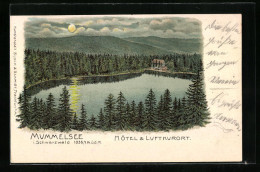 Lithographie Mummelsee I. Schwarzwald, Ortsansicht Mit See  - Other & Unclassified