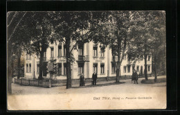 AK Bad Tölz, Hotel U. Pension Germania Mit Strassenpartie  - Bad Toelz