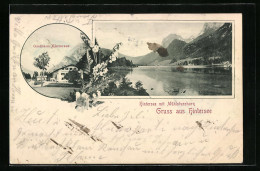 AK Hintersee, Blick Auf Hintersee Mit Mühlsturzhorn Und Gasthaus  - Other & Unclassified