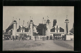 AK Dresden, 4. Sächsisches Kreisturnfest 1921, Eingangsportal  - Autres & Non Classés