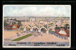 Künstler-AK Leipzig, XII. Deutsches Turnfest 1913, Der Festplatz  - Other & Unclassified